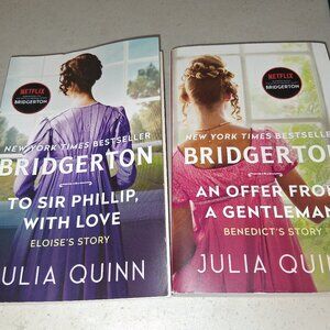 2 Bridgerton Book Lot To Sir Phillip, With Love Offer From a Gentleman Quinn